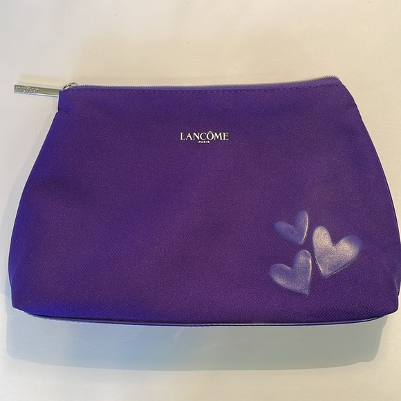 Lancome Handbags - Lancôme Purple Makeup Bag (with zippered closure)
